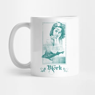 Björk / Vintage Style Aesthetic Fan Art Design Mug